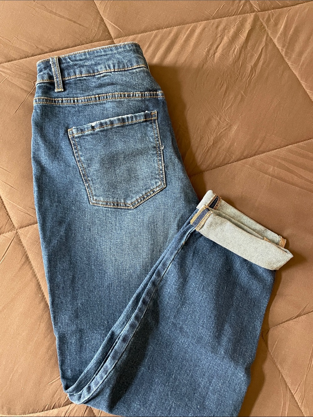 Time and Tru Dark Blue Boyfriend Jeans - Picture 4 of 4